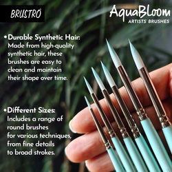 Brustro AquaBloom Artists' Brushes Set of 6